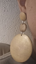 Load image into Gallery viewer, Handmade Wood Clip On Dangle Earrings
