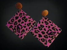 Load image into Gallery viewer, Extra Large Handmade Acrylic Animal Print Clip On Earrings
