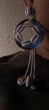 Load image into Gallery viewer, Handmade Silver Metal Cowrie Hoop Clip On Earrings
