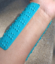 Load image into Gallery viewer, Abstract Large Hammered Metal Cuff bracelet Fits all sizes
