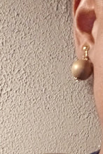 Load image into Gallery viewer, Wood Bead Statement Necklace and Clip On Earrings Set
