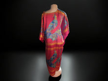 Load image into Gallery viewer, Boho Peacock Print Kaftan, One Size (Fits Up to 3XL)
