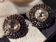 Load image into Gallery viewer, Chunky Avant Garde Crystal Stud Clip On Earrings
