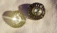 Load image into Gallery viewer, Chunky Avant Garde Crystal Stud Clip On Earrings
