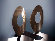Load image into Gallery viewer, Minimalist Gold Metal Earrings (pierced ears)
