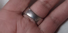 Load image into Gallery viewer, Mens chunky Avant Garde metal square ring 11.5
