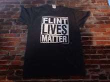 Load image into Gallery viewer, Distressed Flint Lives Matter Tshirt Size medium #ericmayes
