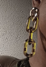 Load image into Gallery viewer, Handmade ChunkyAcrylic Chain Earrings for pierced ears
