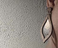 Load image into Gallery viewer, Natural Boho Chic Dangle Wooden Clip on  Earrings
