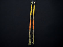 Load image into Gallery viewer, 16 inch Hand beaded extra long bead strands clip on earrings 16 inches
