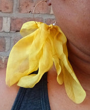 Load image into Gallery viewer, Boho Silk Chiffon Wire Hoop Earrings
