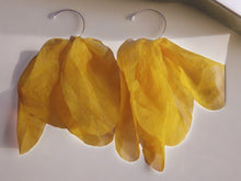 Load image into Gallery viewer, Boho Silk Chiffon Wire Hoop Earrings
