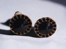 Load image into Gallery viewer, Crystal Stud Clip On Earrings black

