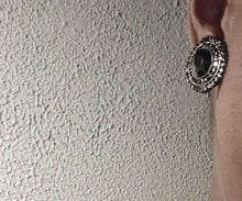 Load image into Gallery viewer, Chunky Avant Garde Crystal Stud Clip On Earrings blue
