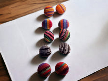 Load image into Gallery viewer, Handmade Clip On Cambaya Tapestry Stud Earrings, Set of 5
