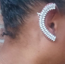 Load image into Gallery viewer, Madame's rhinestone ear climber (pierced ears) sold as a single piece
