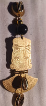 Load image into Gallery viewer, Handmade Afrocentric Clip On Earrings Gold color
