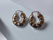 Load image into Gallery viewer, Unique chunky Bamboo Earrings
