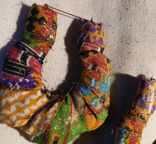Load image into Gallery viewer, Handpainted handmade kente Large Bamboo Earrings
