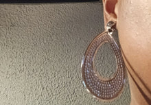 Load image into Gallery viewer, Glam Rhinestone Hoop Clip On Earrings silver
