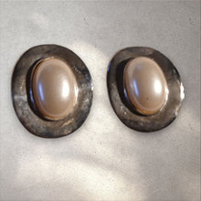 Load image into Gallery viewer, Vintage large Faux Pearl Stud Clip On Earrings
