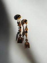 Load image into Gallery viewer, Light charm Afro Pick Clip On Dangle Earrings
