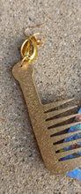 Load image into Gallery viewer, Handpainted Afrocentric Afro Pick Earrings
