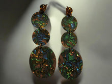 Load image into Gallery viewer, Handmade Abstract Acrylic Dangle Clip On Earrings
