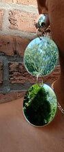 Load image into Gallery viewer, Handmade Large Mirror acrylic Disc Earrings Clip on
