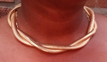 Load image into Gallery viewer, Classic Gold Necklace Set with clip on earrings New

