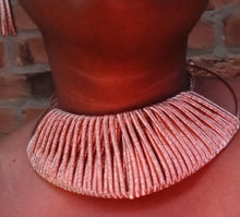 Load image into Gallery viewer, Rose Gold Queen Collar Necklace with Clip On Earrings
