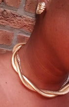 Load image into Gallery viewer, Classic Gold Necklace Set with clip on earrings New
