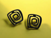Load image into Gallery viewer, Abstract Pop Art Acrylic Statement Stud Earrings (pierced ears)
