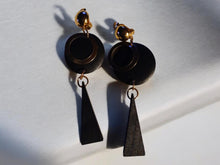 Load image into Gallery viewer, Handmade light wood Boho Clip On Dangle Earrings
