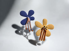 Load image into Gallery viewer, Abstract Pop Art Metal stud  Statement Earrings (pierced ears)
