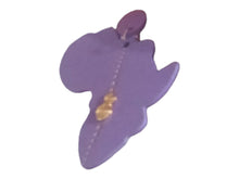 Load image into Gallery viewer, Handmade Natural Africa Clip On Earrings purple
