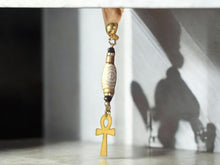 Load image into Gallery viewer, Light charm Ankh Clip On Dangle Earrings
