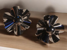 Load image into Gallery viewer, Extra Large Runway Avant Garde Flower  cluster Earrings  pierced ears
