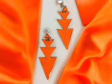 Load image into Gallery viewer, Abstract Pop Art Neon Statement Earrings (pierced ears)
