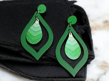 Load image into Gallery viewer, Natural Boho Chic Dangle Wooden Clip on  Earrings
