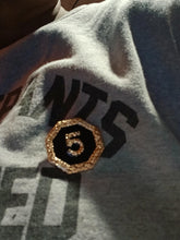 Load image into Gallery viewer, Number 5 gold metal Brooch

