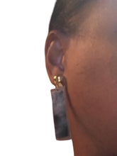 Load image into Gallery viewer, Wooden minimalist Clip On Dangle Earrings
