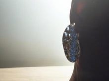 Load image into Gallery viewer, Abstract glam hammered Metal cluster Earrings (pierced ears)
