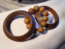 Load image into Gallery viewer, Vintage Chunky Wooden Bangle Set of 3
