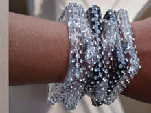 Load image into Gallery viewer, Set of 6 chunky vintage acrylic bangles
