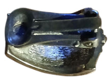 Load image into Gallery viewer, Vintage brutalist metal huggie Stud Clip On Earrings 1980s
