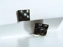 Load image into Gallery viewer, Vintage avant garde square cluster Stud Clip On Earrings 1980s
