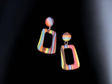 Load image into Gallery viewer, Small Handmade Cambaya Clip on Hoop Earrings
