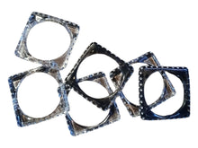 Load image into Gallery viewer, Set of 6 chunky vintage acrylic bangles
