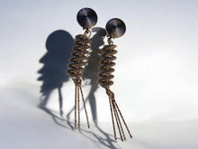 Load image into Gallery viewer, Minimalist Geometric design clip on  Earrings silver
